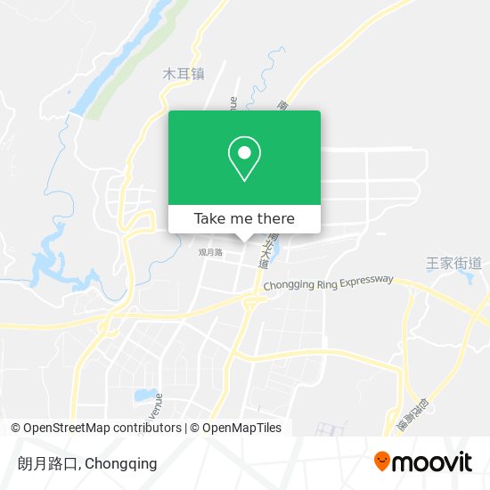 朗月路口 map