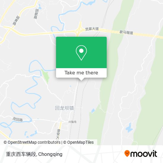 重庆西车辆段 map