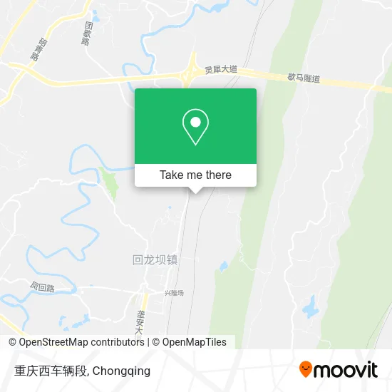 重庆西车辆段 map