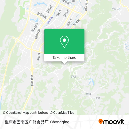 重庆市巴南区广财食品厂 map