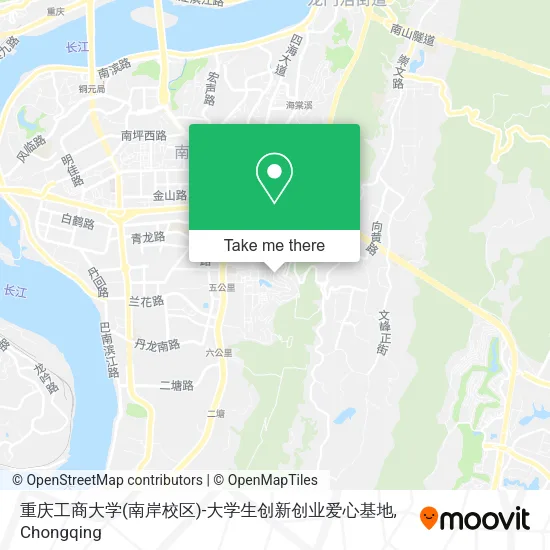 重庆工商大学(南岸校区)-大学生创新创业爱心基地 map