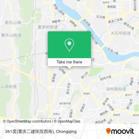 361度(重庆二建医院西南) map