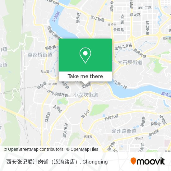 西安张记腊汁肉铺（汉渝路店） map