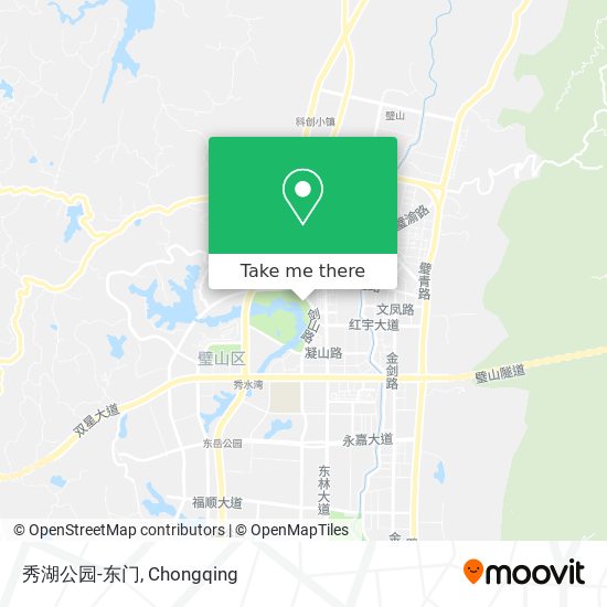 秀湖公园-东门 map