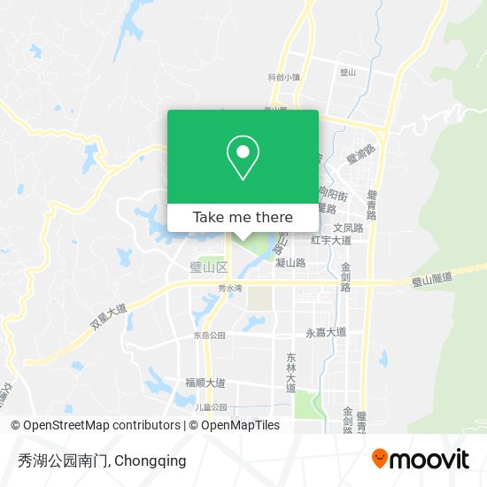 秀湖公园南门 map