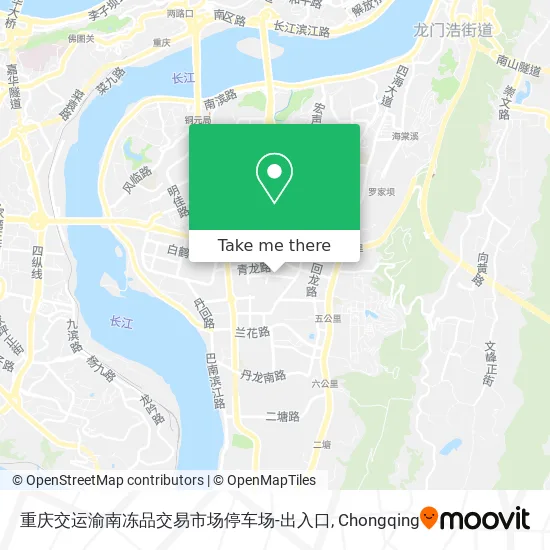 重庆交运渝南冻品交易市场停车场-出入口 map