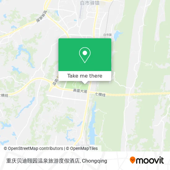 重庆贝迪颐园温泉旅游度假酒店 map