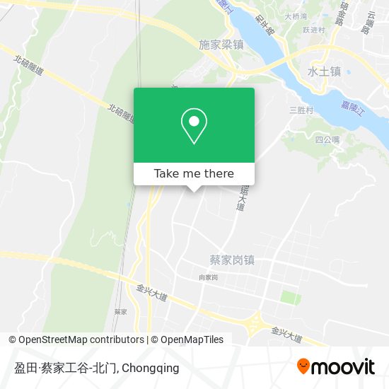 盈田·蔡家工谷-北门 map