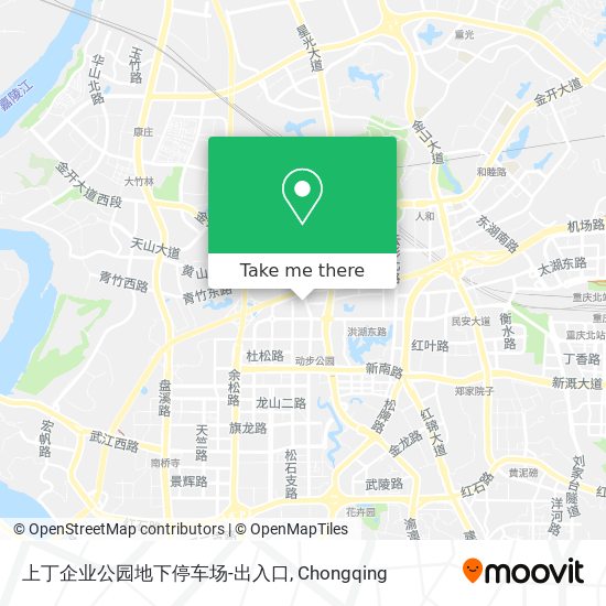 上丁企业公园地下停车场-出入口 map