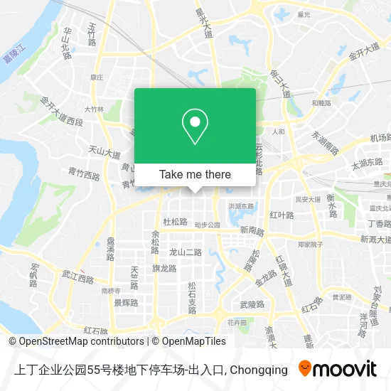 上丁企业公园55号楼地下停车场-出入口 map