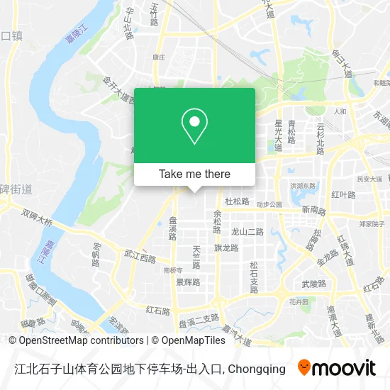 江北石子山体育公园地下停车场-出入口 map