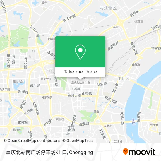 重庆北站南广场停车场-出口 map