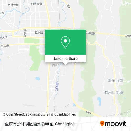 重庆市沙坪坝区西永微电园 map