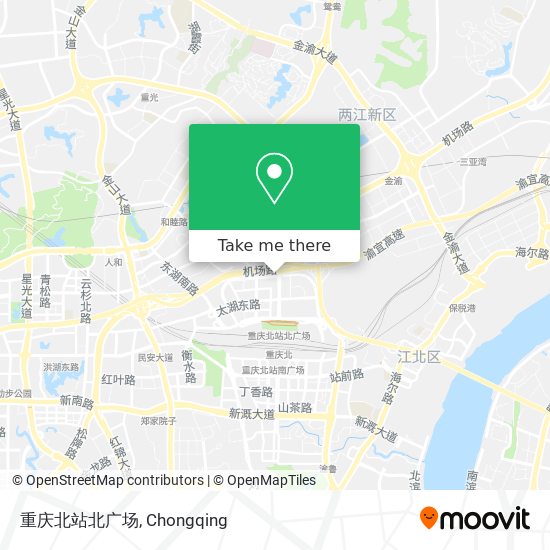 重庆北站北广场 map