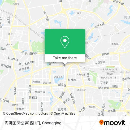 海洲国际公寓-西1门 map