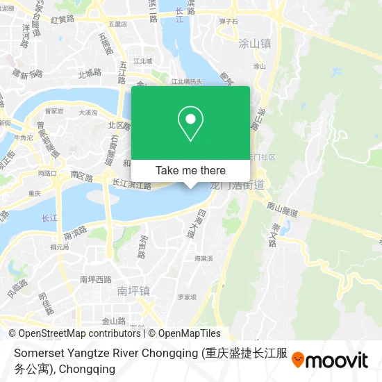 Somerset Yangtze River Chongqing (重庆盛捷长江服务公寓) map