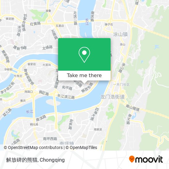 解放碑的熊猫 map