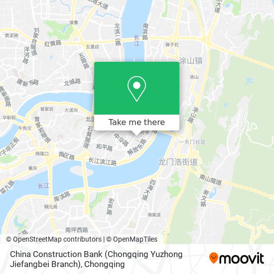 China Construction Bank (Chongqing Yuzhong Jiefangbei Branch) map