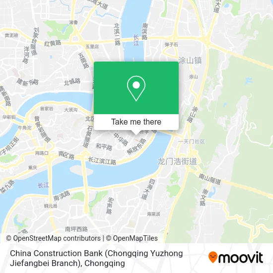 China Construction Bank (Chongqing Yuzhong Jiefangbei Branch) map