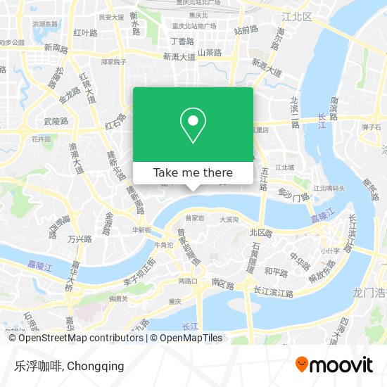 乐浮咖啡 map