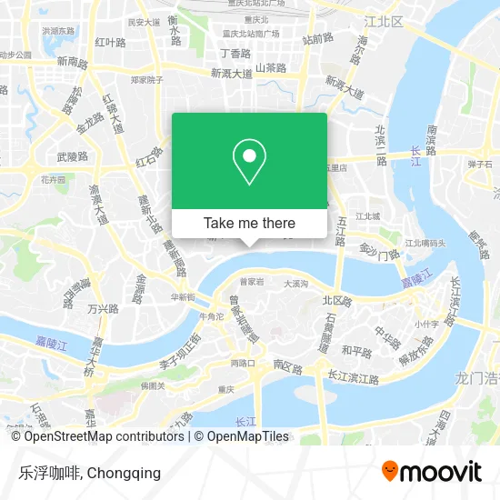 乐浮咖啡 map