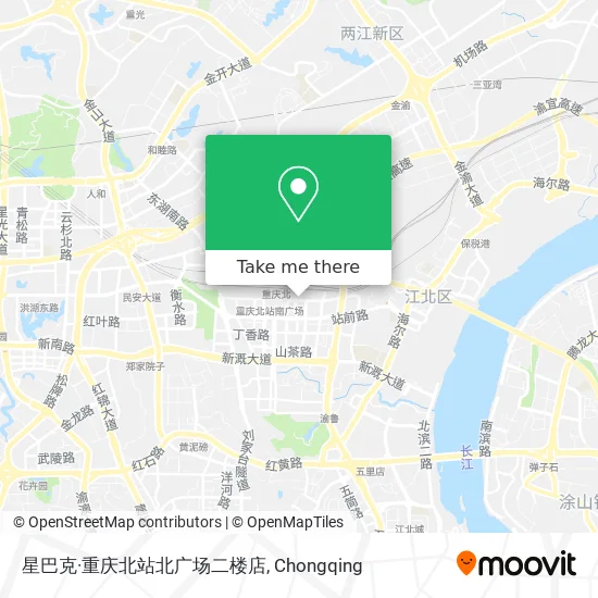 星巴克·重庆北站北广场二楼店 map