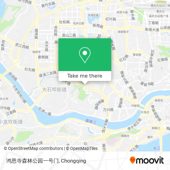 鸿恩寺森林公园一号门 map