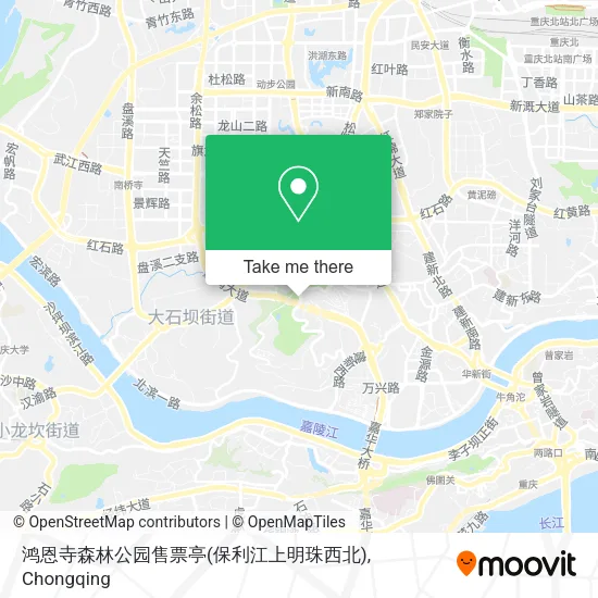 鸿恩寺森林公园售票亭(保利江上明珠西北) map