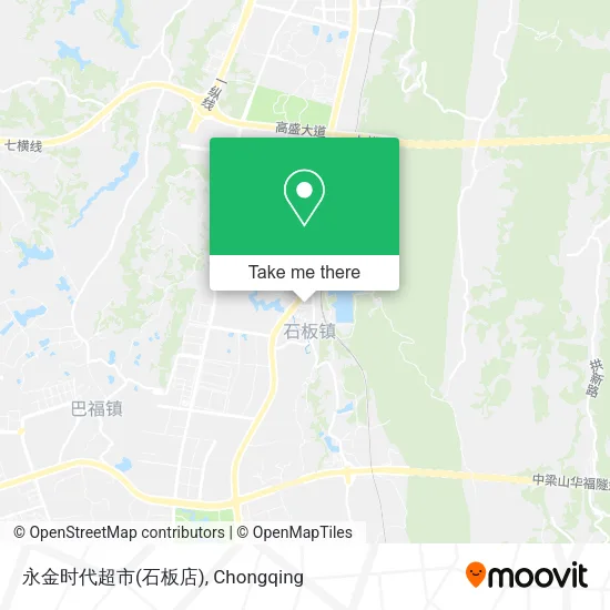 永金时代超市(石板店) map
