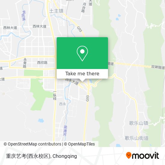 重庆艺考(西永校区) map