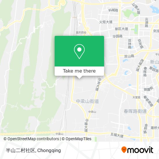 半山二村社区 map