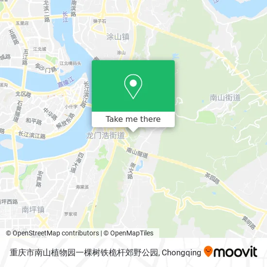 重庆市南山植物园一棵树铁桅杆郊野公园 map