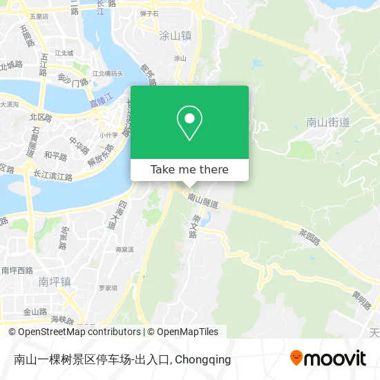 南山一棵树景区停车场-出入口 map