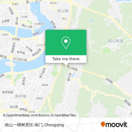 南山一棵树景区-南门 map