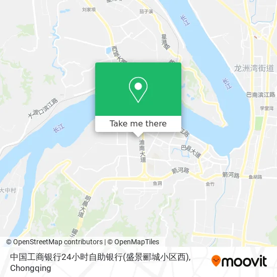 中国工商银行24小时自助银行(盛景郦城小区西) map