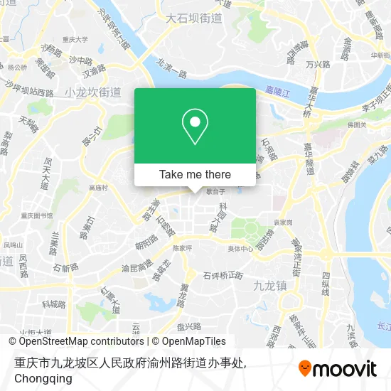 重庆市九龙坡区人民政府渝州路街道办事处 map