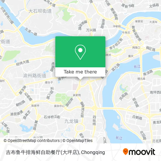 吉布鲁牛排海鲜自助餐厅(大坪店) map
