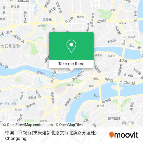 中国工商银行(重庆建新北路支行北滨路分理处) map