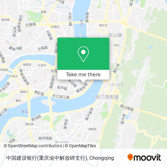 中国建设银行(重庆渝中解放碑支行) map