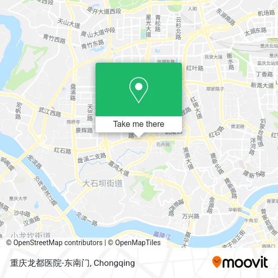 重庆龙都医院-东南门 map