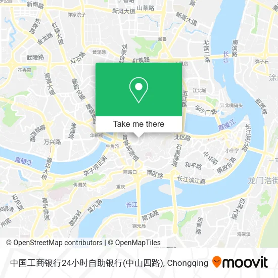 中国工商银行24小时自助银行(中山四路) map