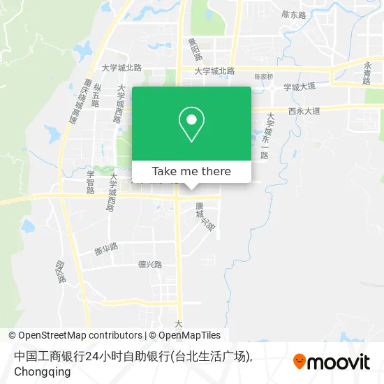中国工商银行24小时自助银行(台北生活广场) map