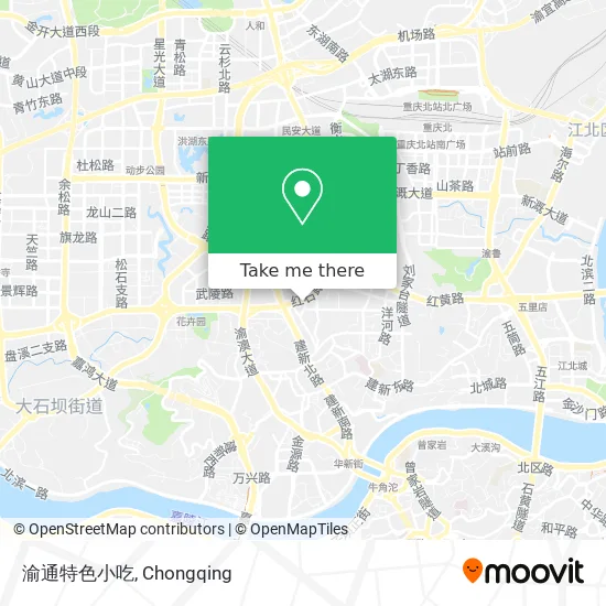 渝通特色小吃 map