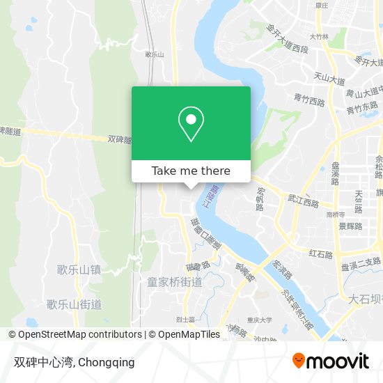 双碑中心湾 map