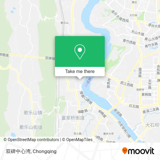 双碑中心湾 map