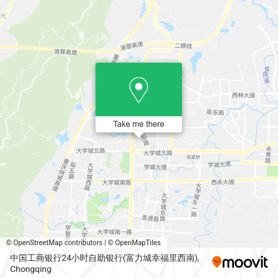 中国工商银行24小时自助银行(富力城幸福里西南) map