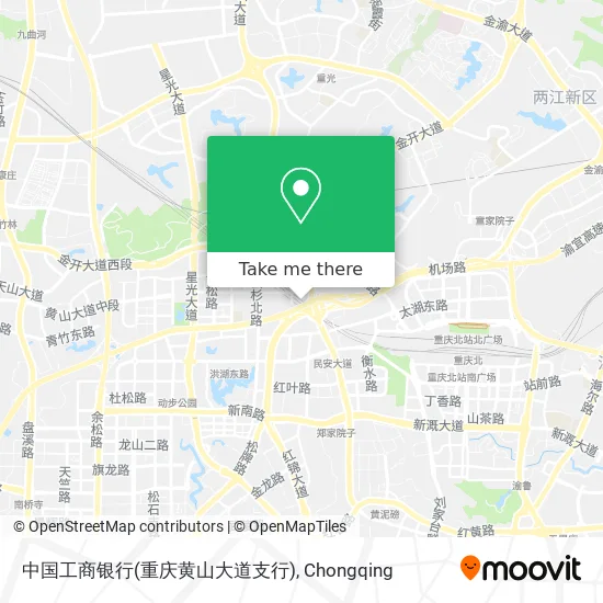 中国工商银行(重庆黄山大道支行) map