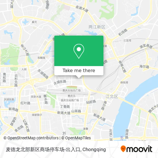 麦德龙北部新区商场停车场-出入口 map
