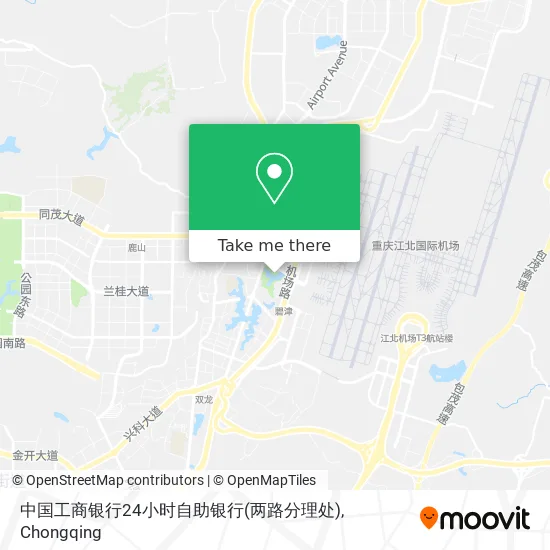 中国工商银行24小时自助银行(两路分理处) map