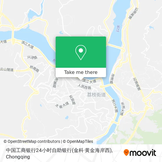 中国工商银行24小时自助银行(金科·黄金海岸西) map